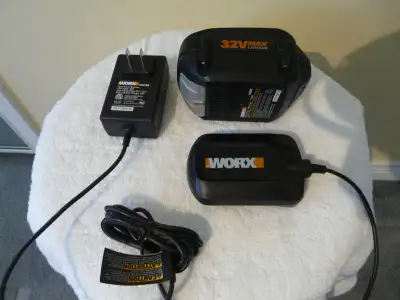 WORX  BATTERY & CHARGER, View more