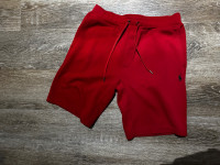 Red polo shorts 