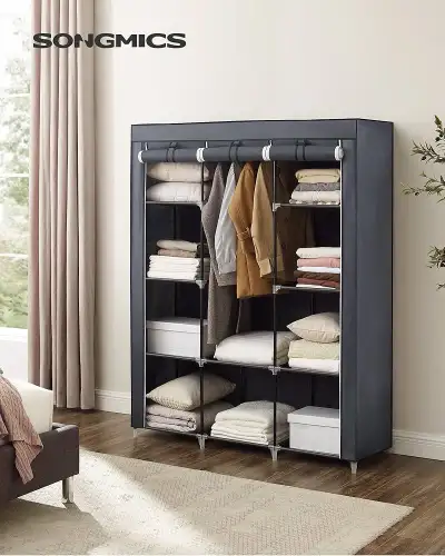 Portable Closet, Clothes Storage Organizer with 10 Shelves, 1 Cl, View more