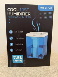 New in box 7.5 Liters Humidifier
