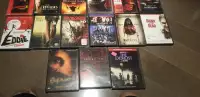 Horror dvds for sale mostly $3 except sets which are more expens