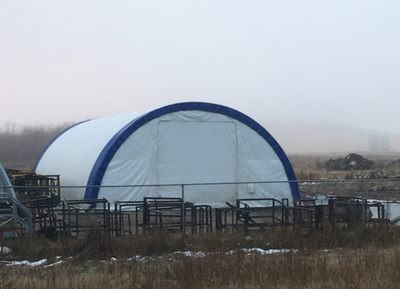 Abri de Stockage Dôme 40'x80'x20' (PVC 450g), View more