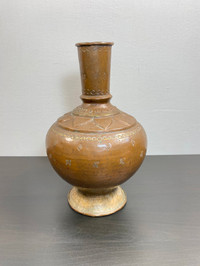 Vintage Hand Hammered Copper Vase, Metal Vase, Art decorative an