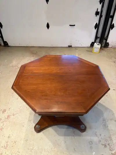 teak octagon table , View more