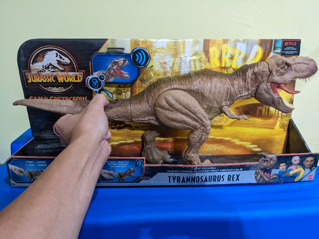 Jurassic World Epic Roarin’ Tyrannosaurus Rex (GRN70) in Toys & Games in Oshawa / Durham Region - Image 3