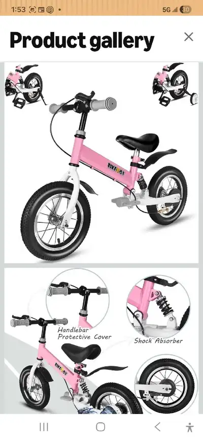 Bikejoy 12 Inch Balance Bike, View more