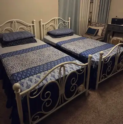 $599 each Or take both for $1100 MATTRESS INCLUDED Used mattress but frame are still in new conditio...
