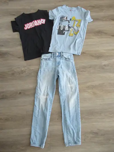 Boys Old Navy Jeans Size 10, Jordan T-shirts Med, PRICE FOR ALL, View more
