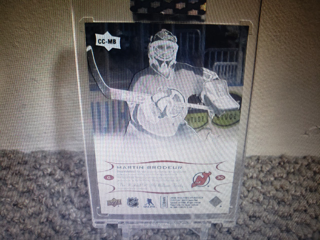 2018-19 UD Clear Cut exclusives Martin Brodeur auto /35 in Arts & Collectibles in Victoria - Image 2