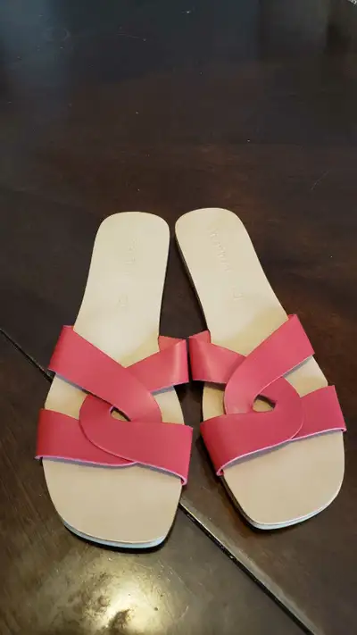 Le Chateau Red Slides Size 10, View more