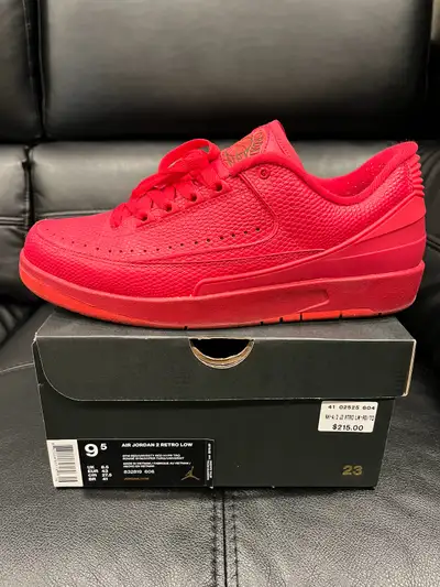 Air Jordan 2 Retro Low • Gym Red • size 9.5, View more