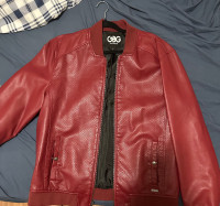 Unisex Guess Bomber leather Jacket 
