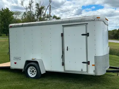12’x6’ Hallmark Enclosed trailer great shape, ramp door, e-track on floor as well on walls