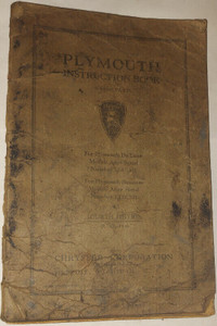 1936 Plymouth De Luxe Shop Book Manual