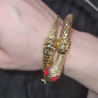 Snake bracelet (gold plated)