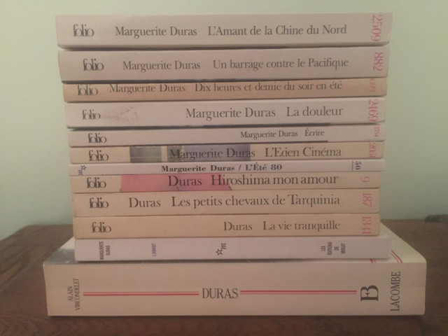 Marguerite Duras dans Ouvrages de fiction  à Ville de Montréal