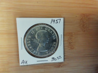 1957 Canada Dollar AU coin!!!!