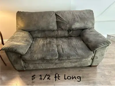 Green loveseat, View more