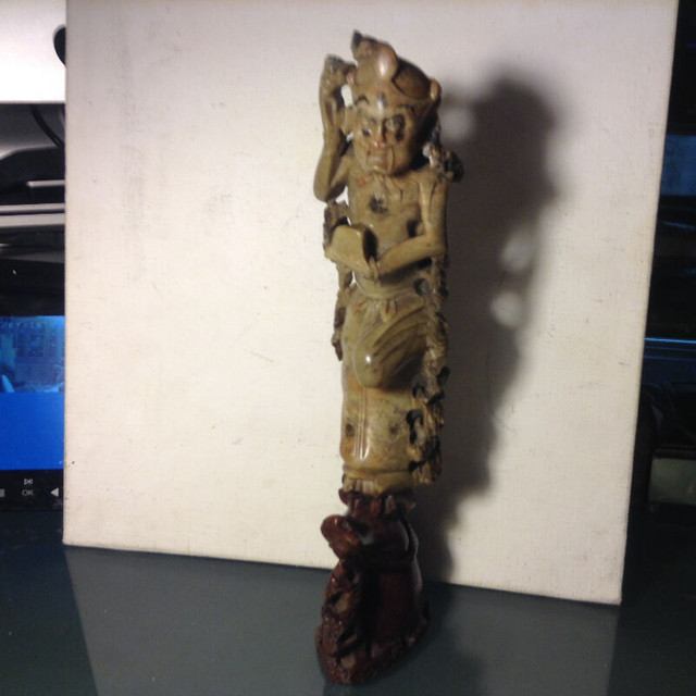 Antique Chinese Hand Carved Soapstone Statue/Figurine in Arts & Collectibles in Vancouver