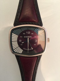DIESEL UNISEX Vintage Leather Watch DZ-3025 - RARE FIND