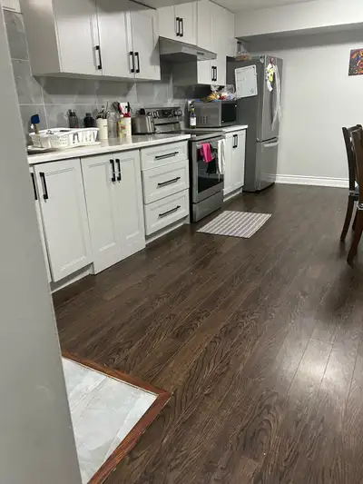 Large private, basement room is available for rent with attached washroom. Female, Vegetarian studen...