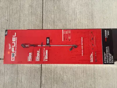Brand new Milwaukee 16” trimmer with quick lock attachment system. $500.