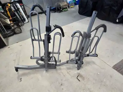 This is a Bike Rack that easily slips into your hitch receiver. It is designed to use in two bike mo...