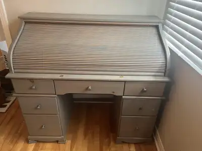 Pine Roll top desk, View more