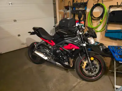 Selling my 2014 Triumph Street Triple R. Currently has about 26194 km on it. Bike has been stored in...