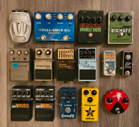 Pedals Boss Fulltone Xotic EHX Digitech Ibanez EQ Gate OD