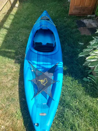 Twelve foot pelican kayak very sturdy in the water mint condition