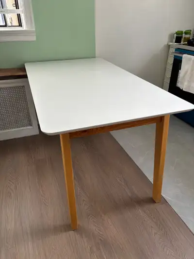 selling white dining table from structube 63” x 35.5”, View more