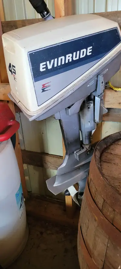I have a 14 foot boat and 4.5hp Evinrude motor for sale. It can be seen near Killaloe. The motor has...
