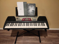 Yamaha keyboard, 61 keys, Lessons Built In with Stand