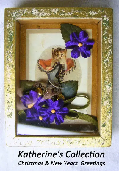 Katherine’s Collection, cat in boot, Christmas and New year, View more
