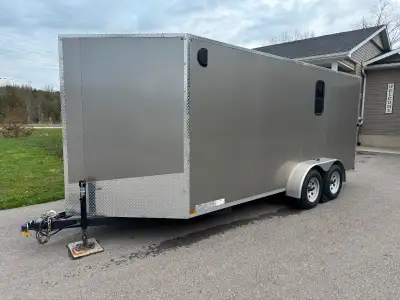 2019 CanadianTrailers. (Goderich) . excellent condition. 7x16+V nose. Height 6’6”. 2 5/16”ball. 3500...