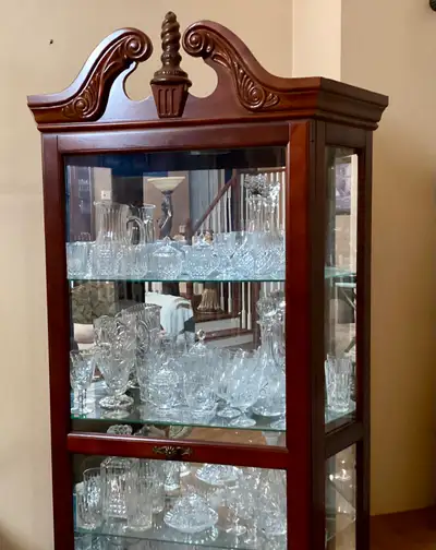 curio wood cabinet, View more