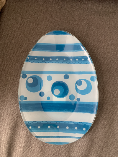 NEW - Easter Plate Blue, View more