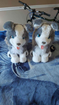 2 2017 Hasbro Furreal Electronic Siberian Huskies