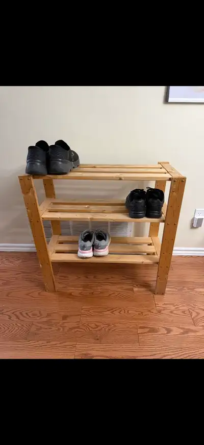 3-Tier Shoe Rack: Fits 9-12 shoes, View more