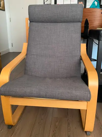 Grey POANG chair
