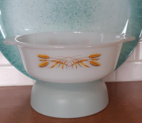 Reduced Price! Vintage Fire King Golden Wheat casserole dish