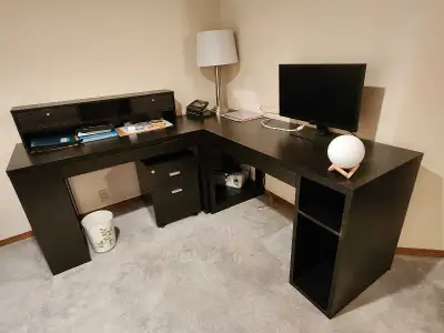*Black Desk - Excellent Condition, View more