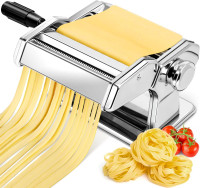 NEW Manual Pasta Maker Machine Stainless Steel Pasta Roller Cut