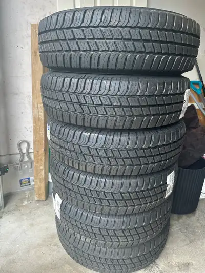 Selling six BRAND NEW, NEVER USED Michelin Agilis CrossClimate All Weather tires. Load Range E/10 Pl...