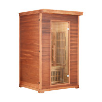 Factory direct : Indoor 2-Person Red Cedar Far Infrared Sauna