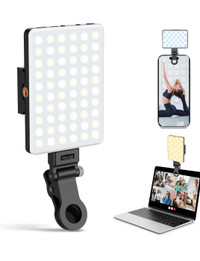 Rechargable adjustable laptop & phone LED selfie light
