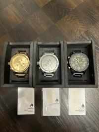 Mens Nixon 51-30 chronograph watches 