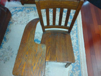 Antique Oak Chair/Desk