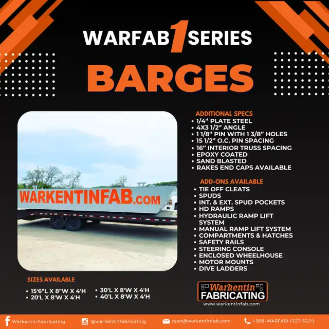 WARFAB Barges in Stock in Other in Whitehorse - Image 4